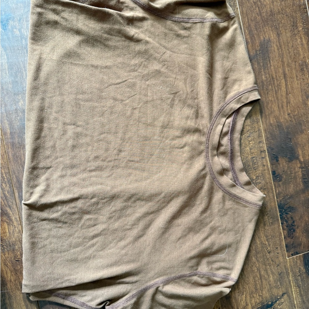 Lululemon Orangey Brown Short Sleeve T-Shirt